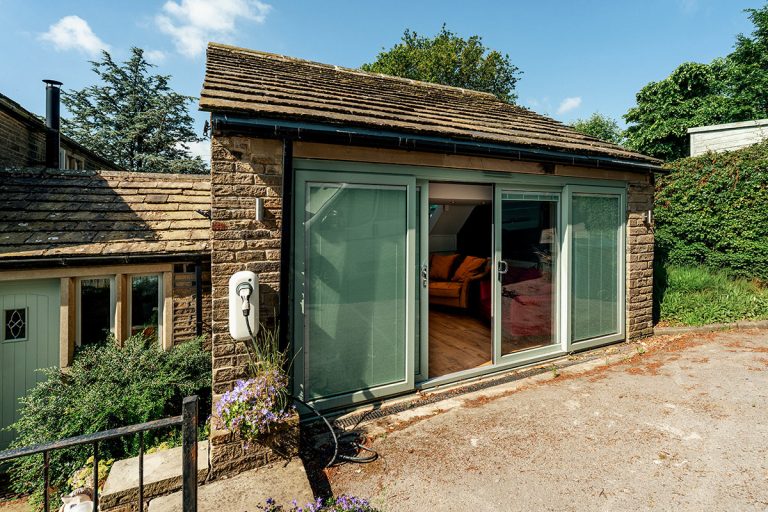 The unasuming garage conversion from the outside